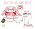 Custom Lou Who Sets With Beaded Grinch faces (ETA-November) **do not combine with bamboo
