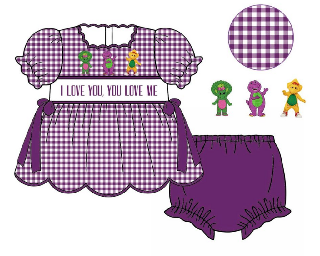 Barney Girls Diaper Set (ETA October)