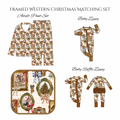 Bamboo Framed Western Christmas Matching Pajama Sets (ETA-September)     **do not combine with hand smocks**