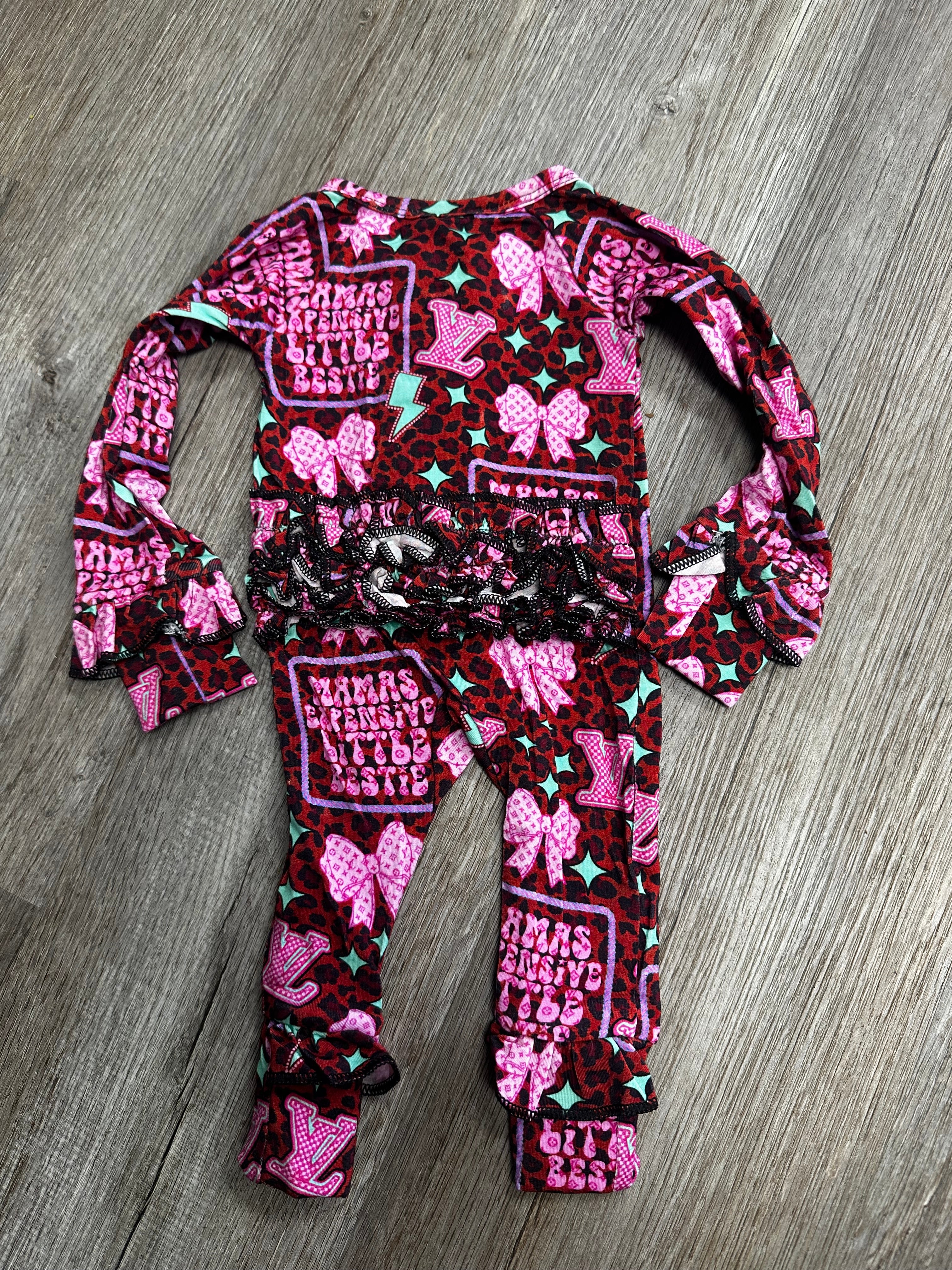 Expensive Little Bestie Ruffle Bamboo Zippy rts