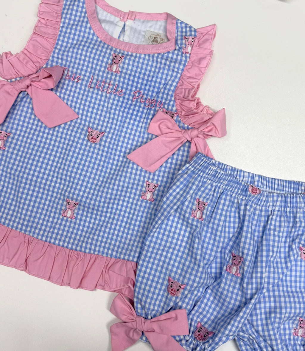 This Little Piggy Short Set (Ready To Ship)